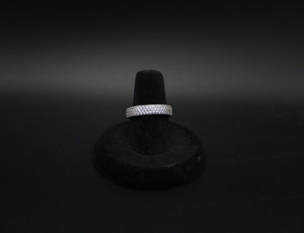 Sterling Silver Sparkly Band Ring