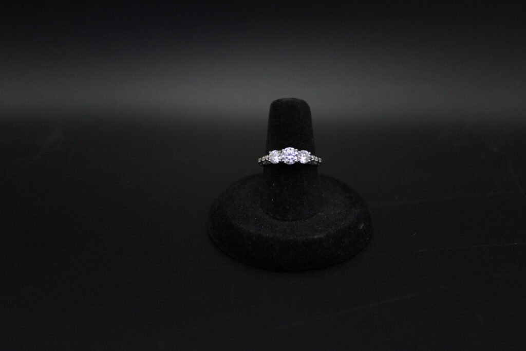 Sterling Silver and Diamond Ring