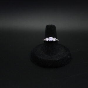 Sterling Silver and Diamond Ring