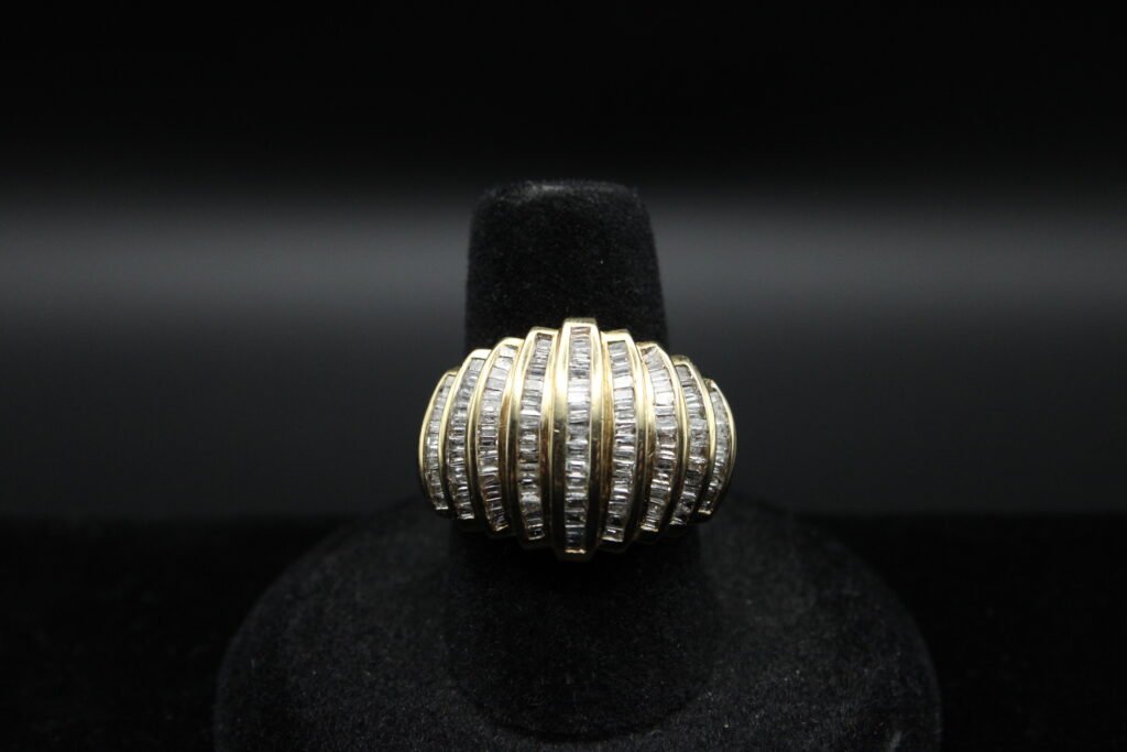 14kt Yellow Gold Baguette Cut Diamond Ring