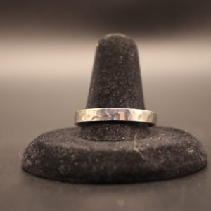 Sterling Silver Textured Band Men's Ring