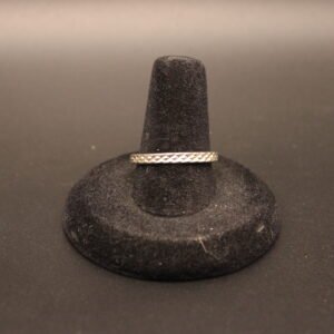 Sterling Silver Etched Band Ring