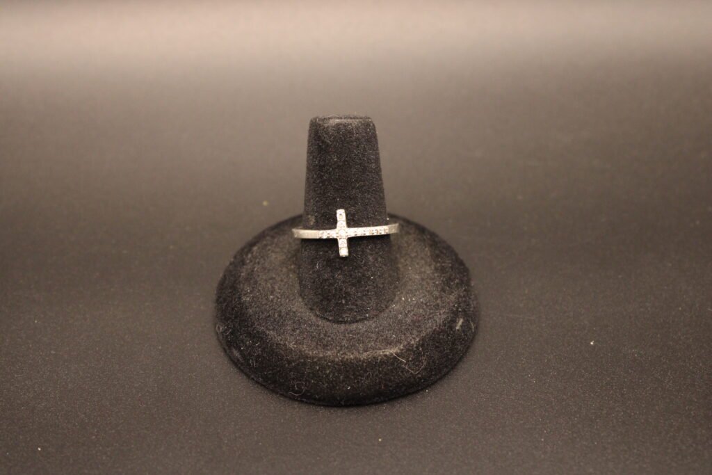 Sterling Silver Cross Band Ring