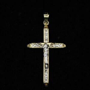 10kt Yellow Gold Jesus Cross Pendant