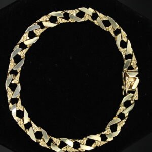 14kt Yellow Gold Cubin Link Bracelet