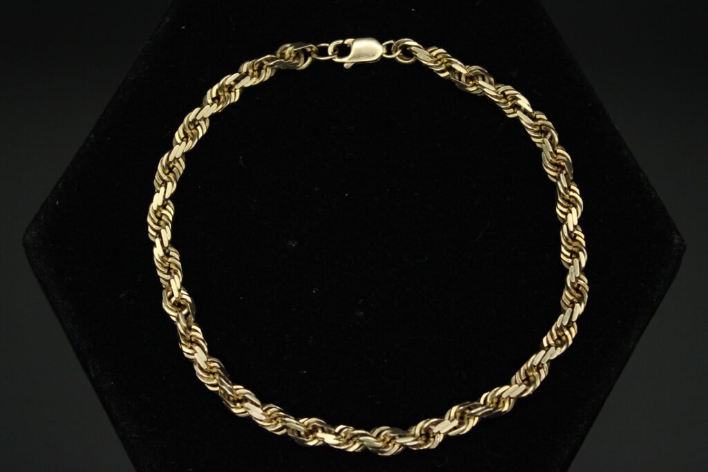 14kt Yellow Gold Rope Bracelet