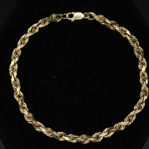 14kt Yellow Gold Rope Bracelet