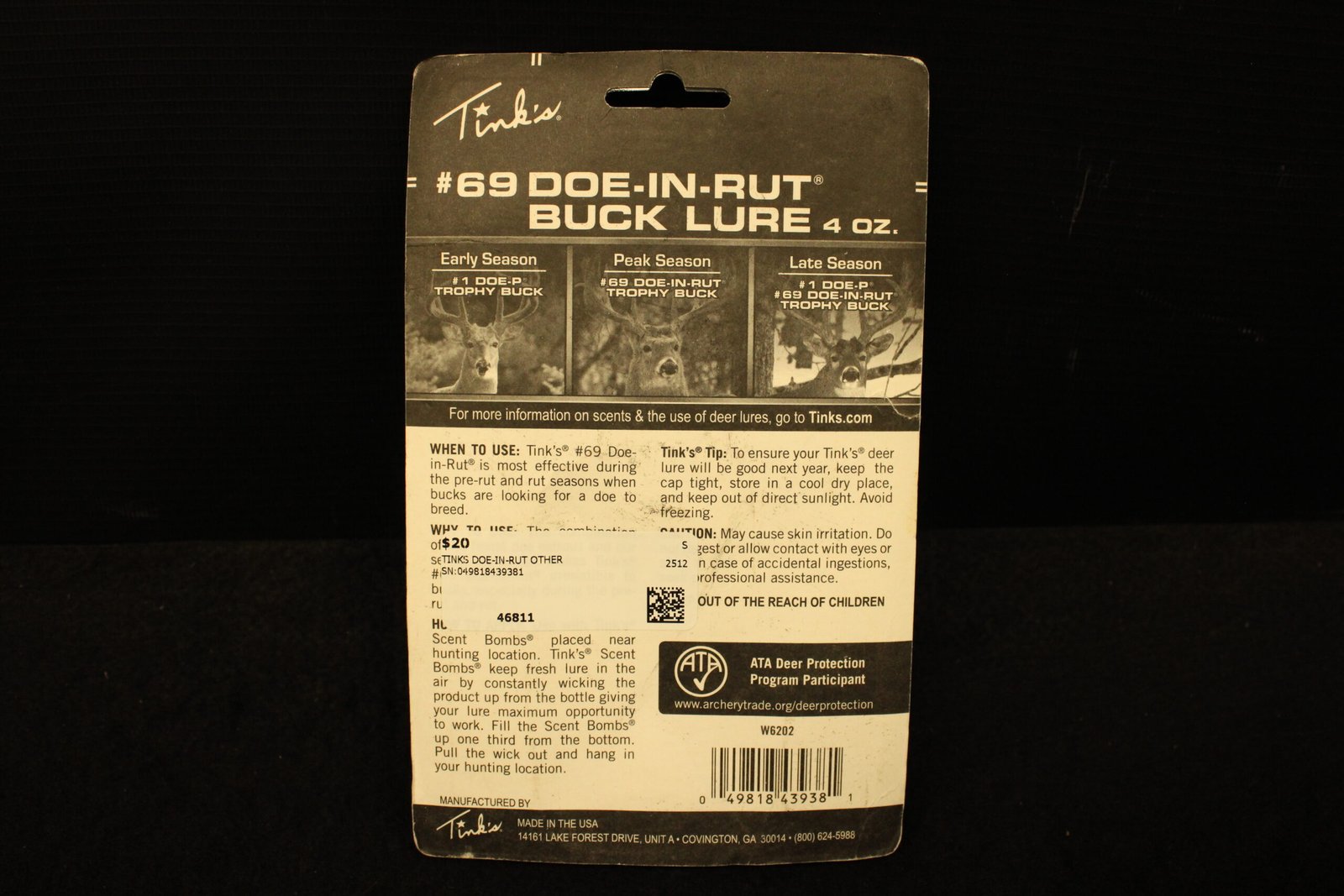 Tink’s #69 Doe-In-Rut Buck Lure Deer Attractant 2 Tink’s #69 Doe-In-Rut Buck Lure Deer Attractant - Image 2
