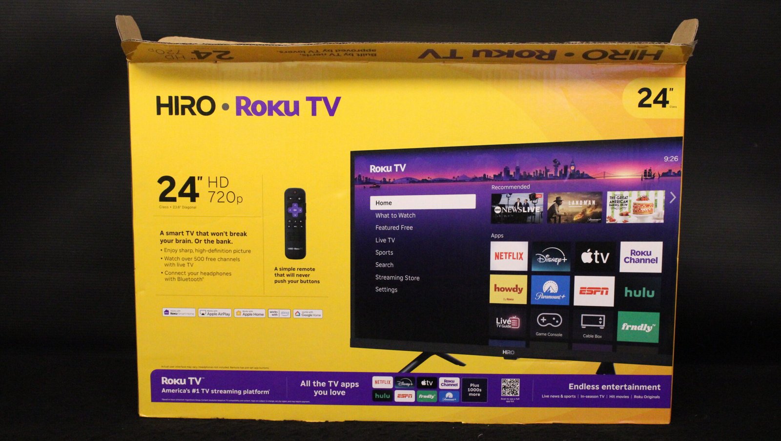 HiRo 24" 720p HD Roku Smart TV 1 HiRo 24" 720p HD Roku Smart TV