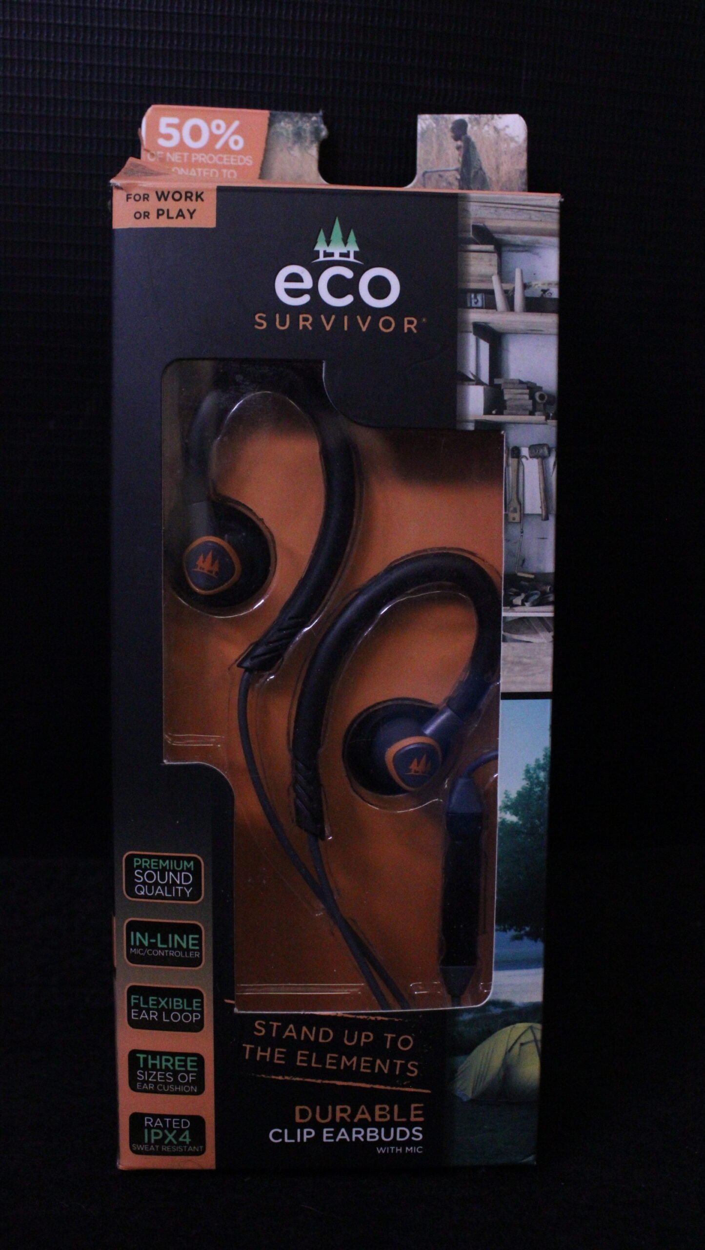 Eco Survivor Clip Earbuds with Mic 1 Eco Survivor Clip Earbuds with Mic