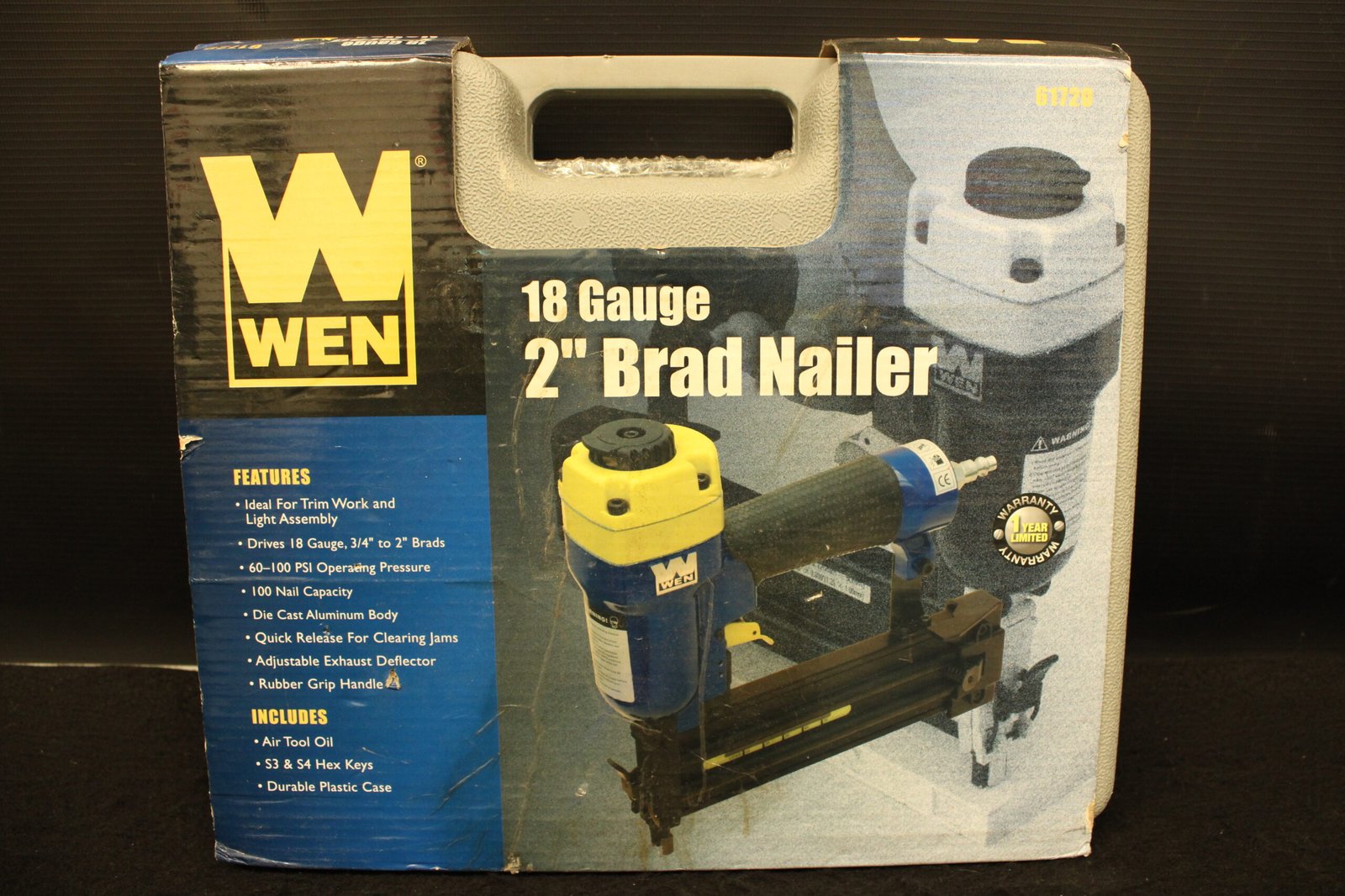 WEN 61720 18-Gauge 2-Inch Pneumatic Brad Nailer 1 WEN 61720 18-Gauge 2-Inch Pneumatic Brad Nailer
