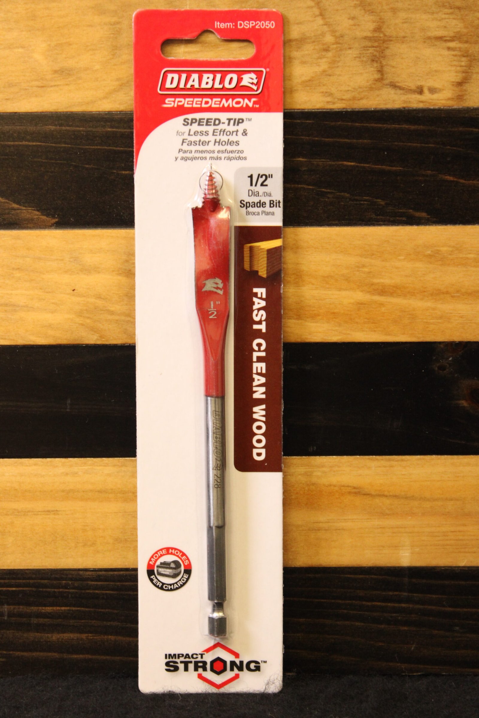 Diablo Speedemon DSP2050 1/2" x 6" Spade Bit – New in Package 1 Diablo Speedemon DSP2050 1/2" x 6" Spade Bit – New in Package