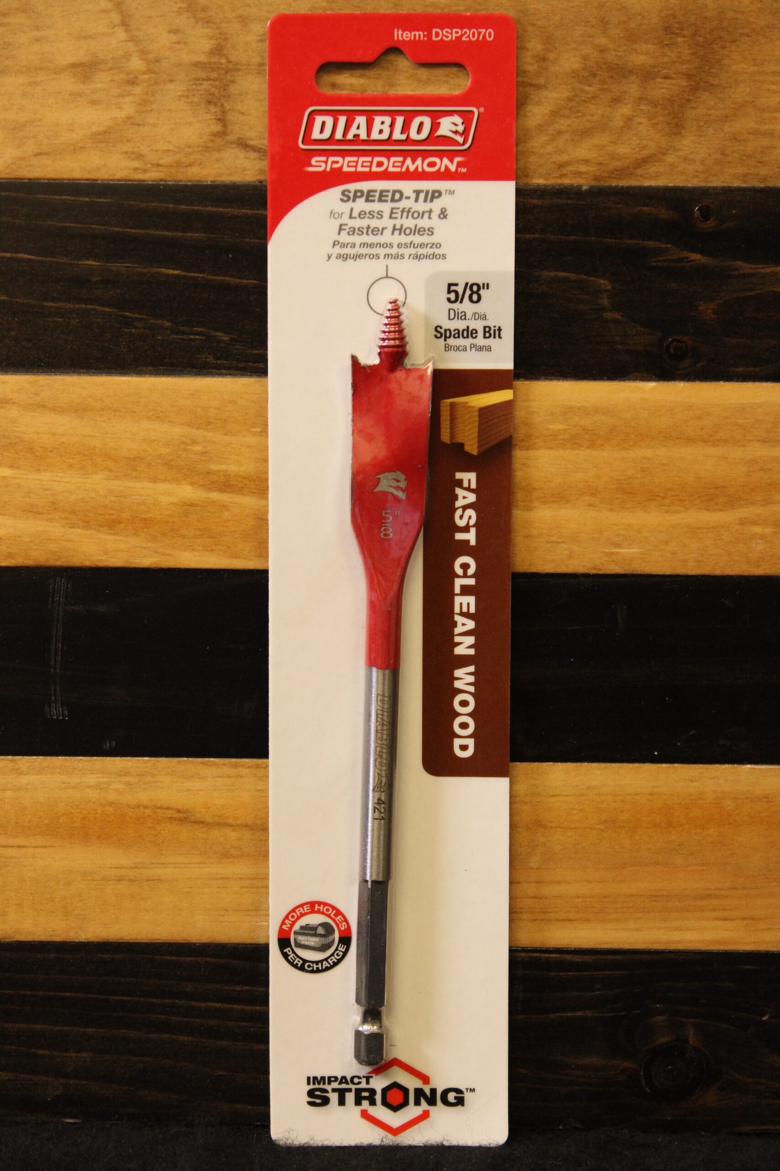 Diablo Speedemon DSP2070 5/8" x 6" Spade Bit 1 Diablo Speedemon DSP2070 5/8" x 6" Spade Bit