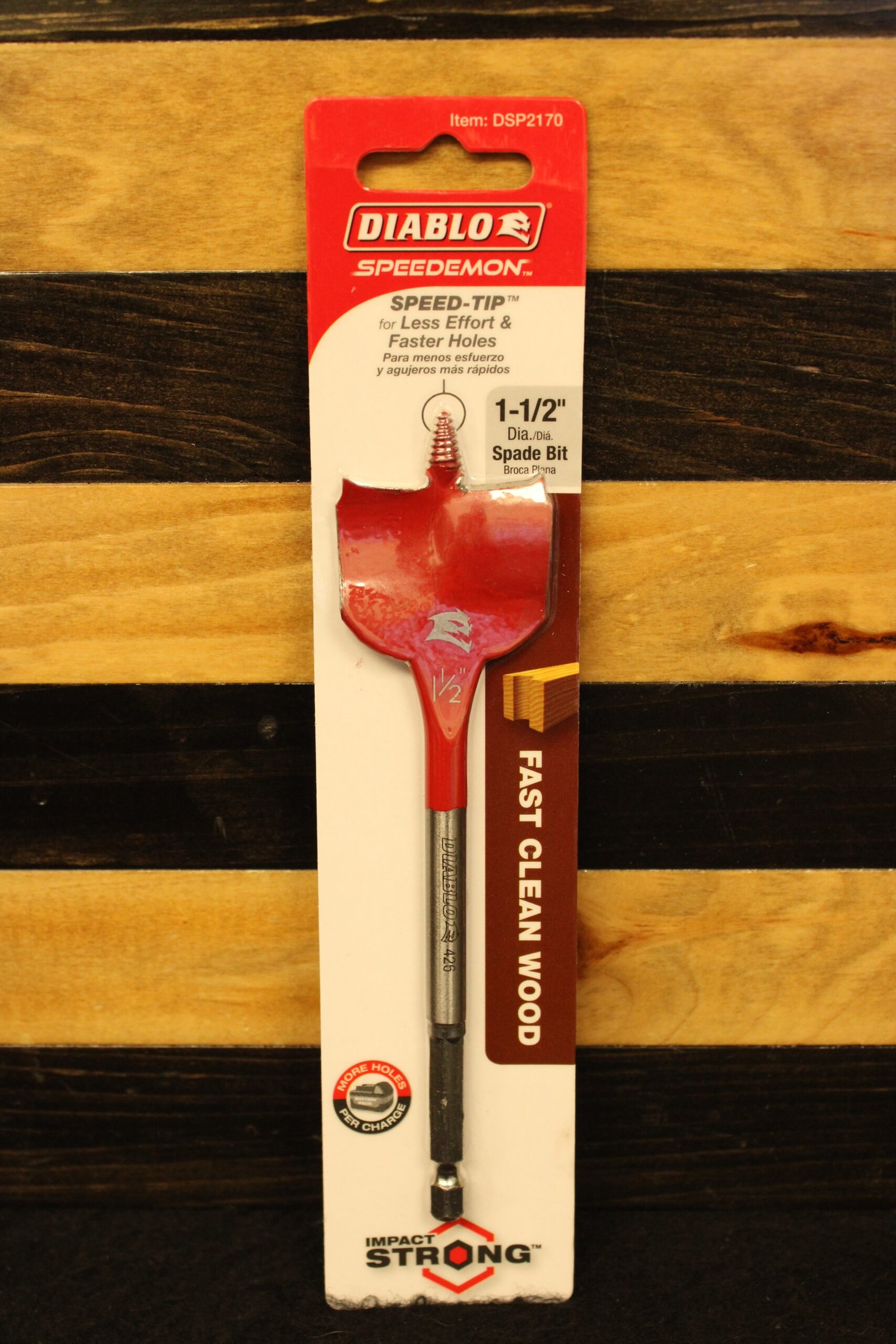 Diablo Speedemon DSP2170 1-1/2" x 6" Spade Bit 1 Diablo Speedemon DSP2170 1-1/2" x 6" Spade Bit