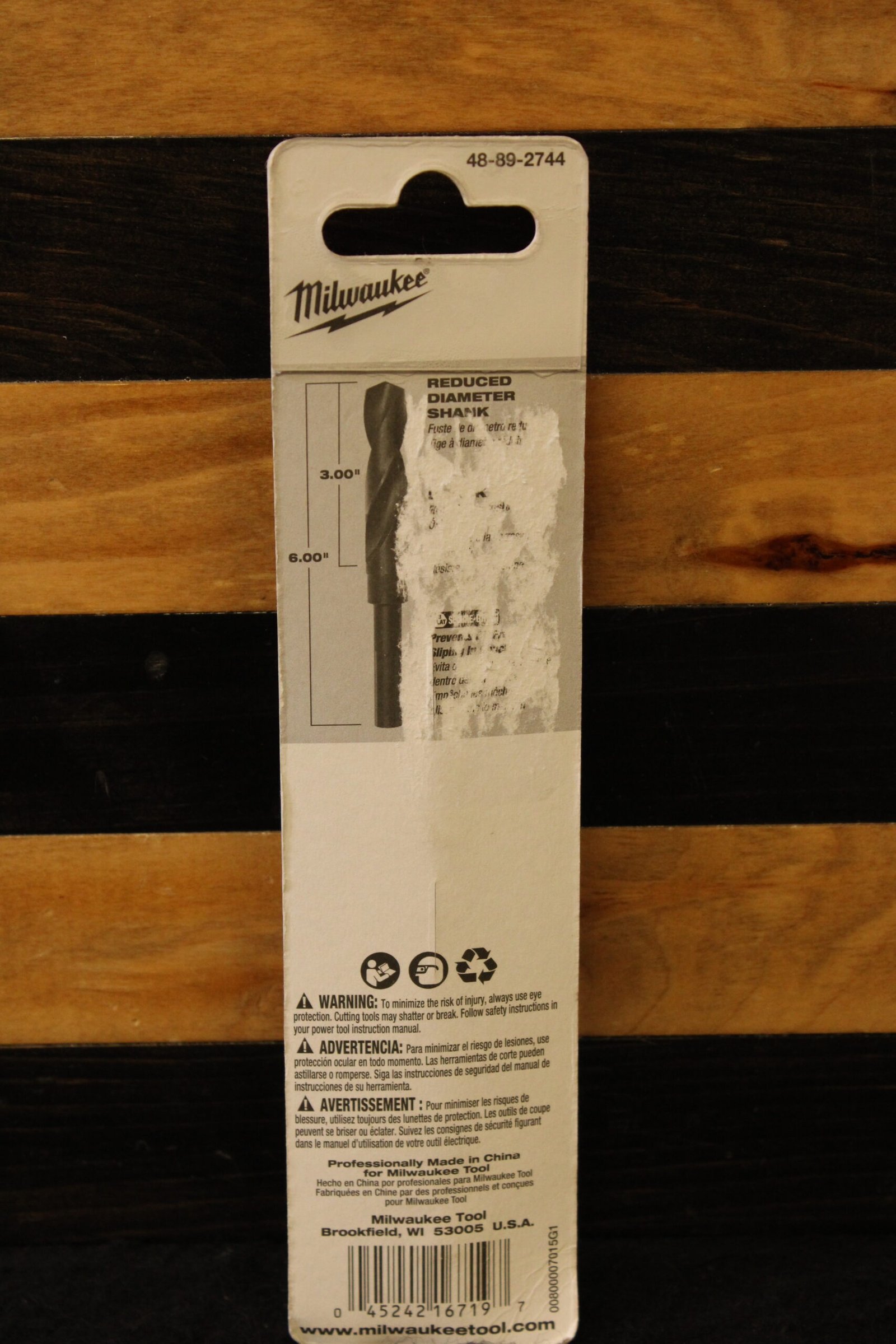Milwaukee 48-89-2744 11/16" S&D Black Oxide Drill Bit 2 Milwaukee 48-89-2744 11/16" S&D Black Oxide Drill Bit - Image 2