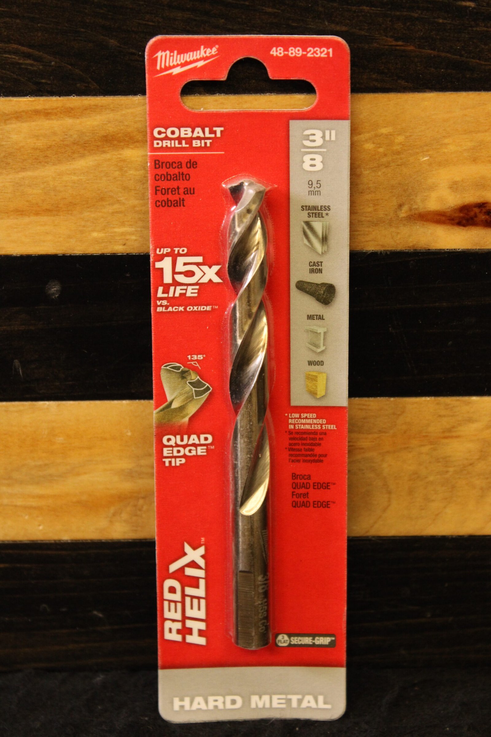 Milwaukee 48-89-2321 3/8" RED HELIX Cobalt Drill Bit 1 Milwaukee 48-89-2321 3/8" RED HELIX Cobalt Drill Bit