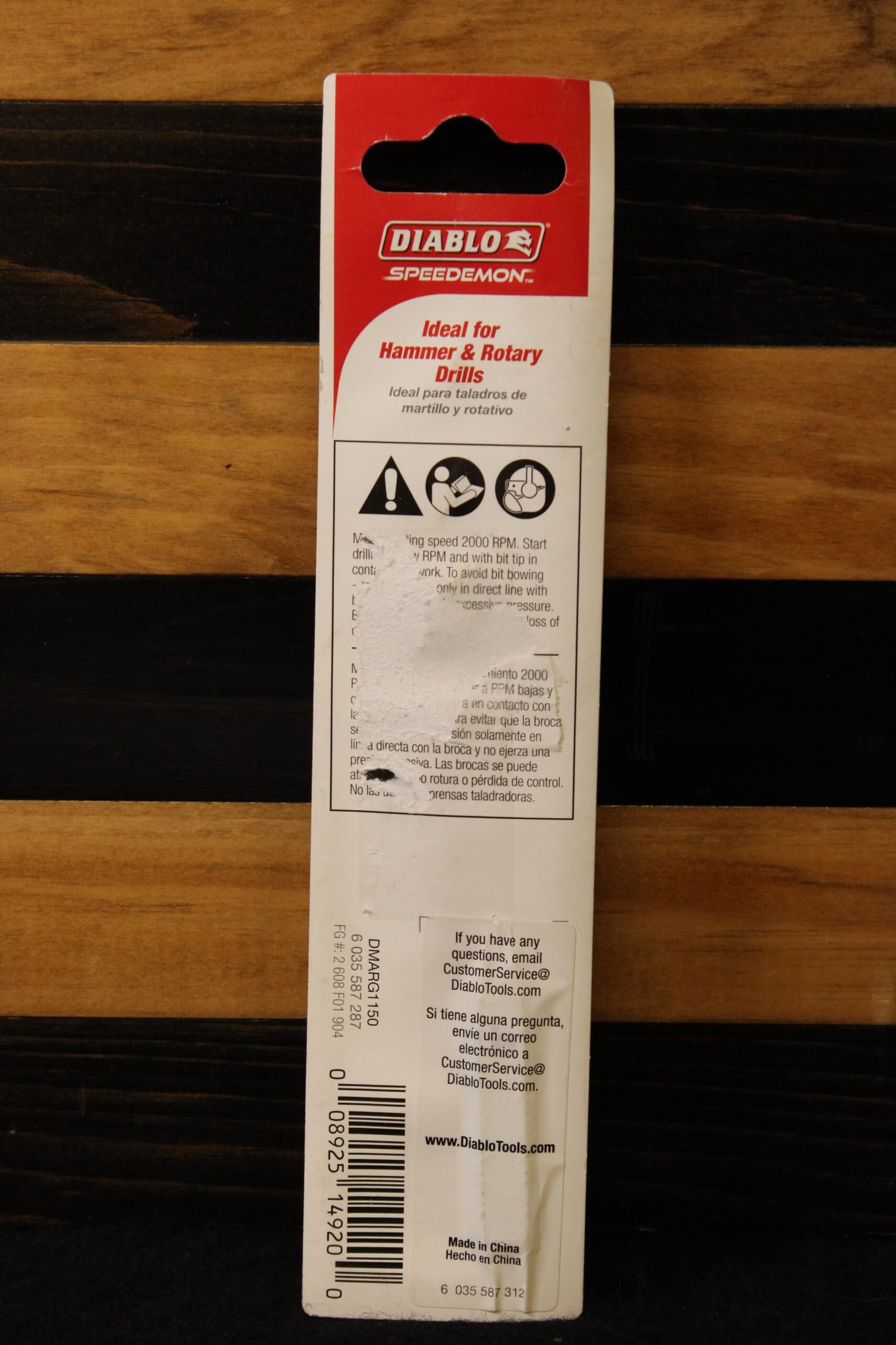 Diablo SPEEDemon DMARG1150 1/2" x 4" x 6" Red Granite Hammer Drill Bit 2 Diablo SPEEDemon DMARG1150 1/2" x 4" x 6" Red Granite Hammer Drill Bit - Image 2