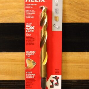 Milwaukee 48-89-4621 3/8" SHOCKWAVE RED HELIX Titanium Drill Bit
