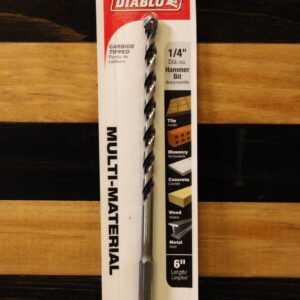 Diablo DMAMM1050 1/4" Multi-Material Carbide-Tipped Hammer Drill Bit