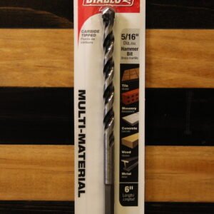 Diablo DMAMM1070 5/16" Multi-Material Carbide-Tipped Hammer Drill Bit